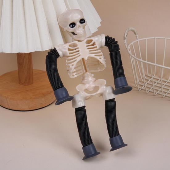 Трубки Скелет Непоседа Игрушки для Детей Светящиеся в Темноте Телескопические Присоски Игрушка Снятие Стресса Тревоги Гибкие