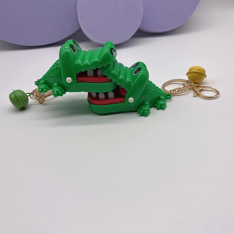 Забавный милый мультяшный рот зуб аллигатора рука брелок детская игрушка кусающий крокодил игровой брелок для женщин мужчин подарочный пакет кулон