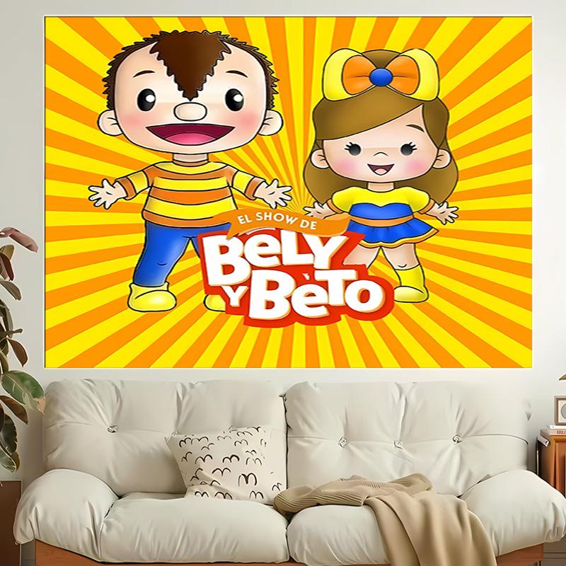 1pc Cartoon B-Bely B-Beto Tapestry, Living Room, Bedroom, Office, Party Decor, Ideal Festive Gift