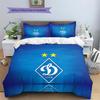 FC Dynamo Kyiv Pattern Bedding Quilt Set  Home Decoration  Gift (1 * duvet cover + 2 * pillowcase  without core)