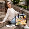 Watercolor Desert Scenic Tote Bag for Daily Shopping Travel Casual Use