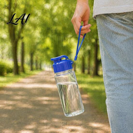 Бутылка для воды для кемпинга на открытом воздухе, спортивная бутылка с откидной крышкой и ремешком, портативная, герметичная, ПЭТ, для ежедневного питья, легкий кувшин для фитнеса,