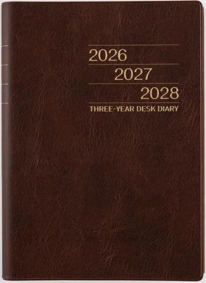 Планер Такахаши 2026 A5 Настольный Ежедневник Коричневый 63 Январь 3-летний Нет. (Начало в 2026 году)