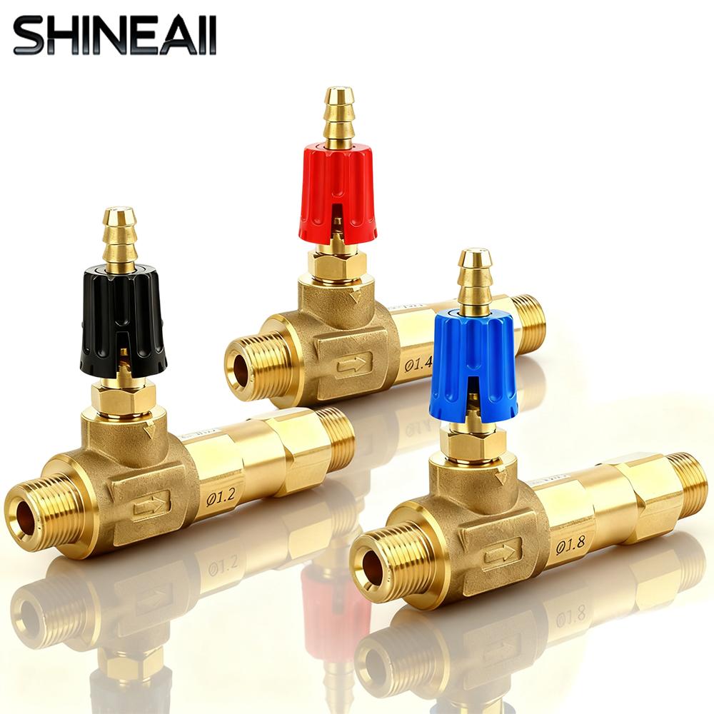 Инжектор химикатов для мойки высокого давления 2-8 GPM N100811P для General Pump, регулируемый, для подачи химикатов downstream, сопло 1,8 мм
