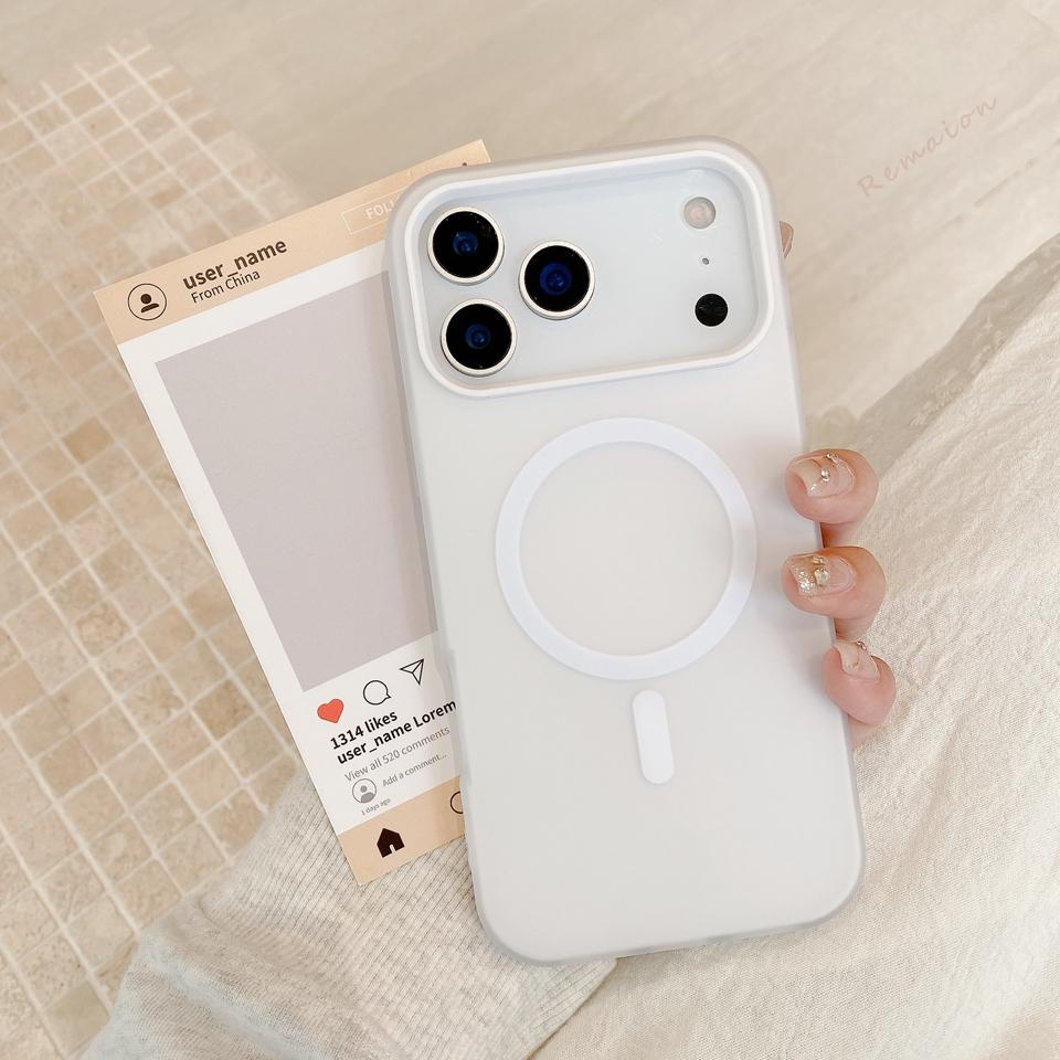 Конфетный магнитный чехол для телефона для iPhone 16 1 14 Plus 13 12 11 17 Pro Max Air Милый матовый защитный чехол с поддержкой беспроводной зарядки