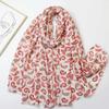 2024 Spring And Autumn Winter New Cotton And Hemp Long Thin Scarf Travel Versatile Sunscreen Warm Shawl For Women