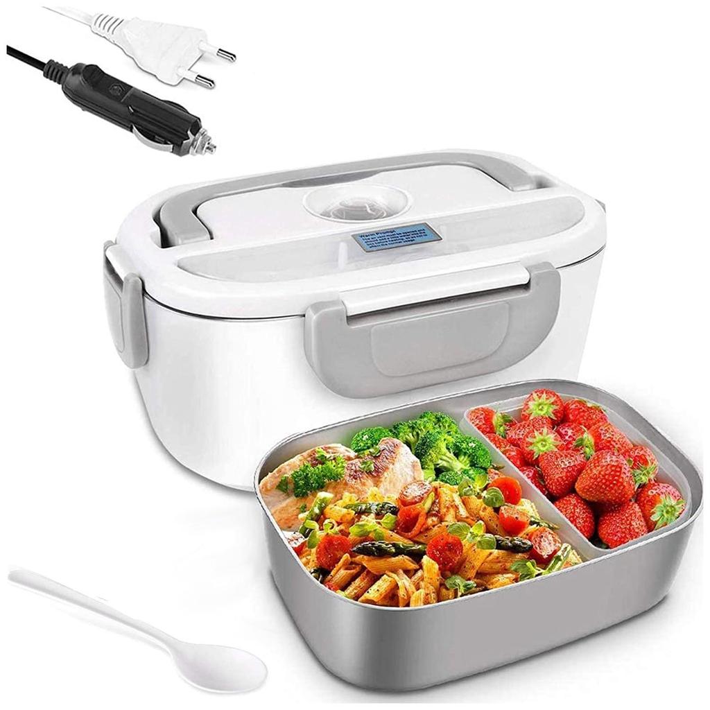 3 In 1 Electric Lunch Box Mobile Stainless Steel Lunch Box Car Kitchen Dual-use
