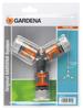 GARDENA Hose Branch Connector Made In Fits 13mm To 15mm Diameter Product Up To 5 Years Set, Germany, Gray, (1/2") (5/8") Hoses, 18287-20, Warranty