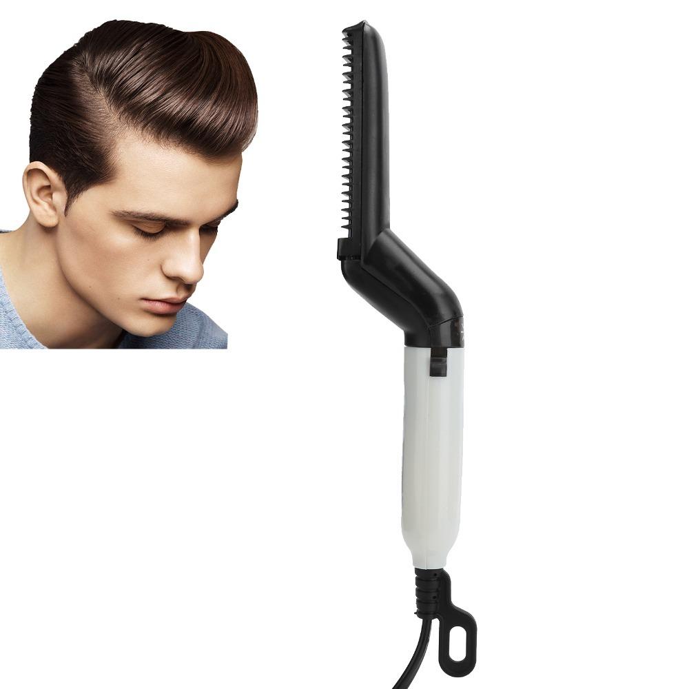 Multi-Functional Hair Styling Comb Brush Fast Heating Mustache Curler Comb For Men