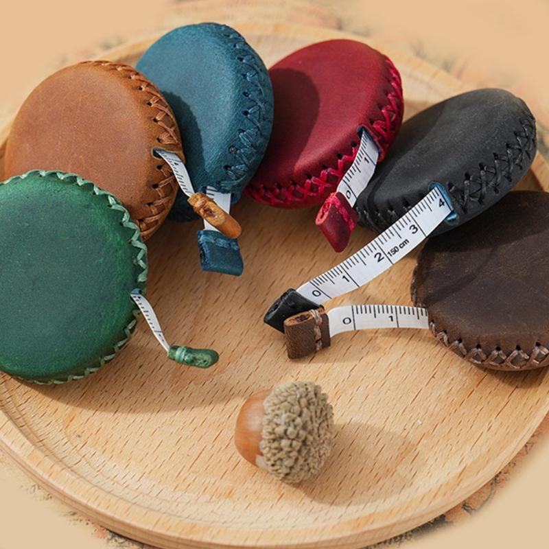 Multi Functional Leather Miniature Measuring Ruler Accuracy Instrument For Craftsmen Interior Designers