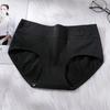 Cotton Breathable Women's Underwear Mid Waist Elastic Solid Color Antibacterial Traceless Triangle Pants