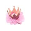 Baby Girl Mesh Crown Lace Pearl Hairpin Princess Sweet Cute Shiny Hair Clips Fashion Headwear Colorful Crown Kids Accessories