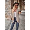 Autumn and Winter Women's Sweater Solid Color Pit Stripe Milled Leisure Patchwork Long Sleeve Cardigan