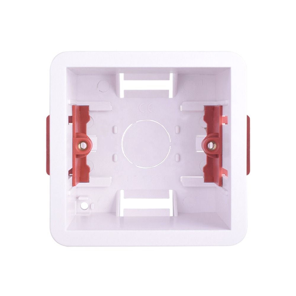 White Wall Socket Cassette Junction Box Wall Switch Box Durable Gypsum Board Lining Box  Home