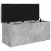 VidaXL Storage Bench, Storage Chest with Cushion, Organizer for Clothes Toys Hallway Living Room, Modern, Grey 835057