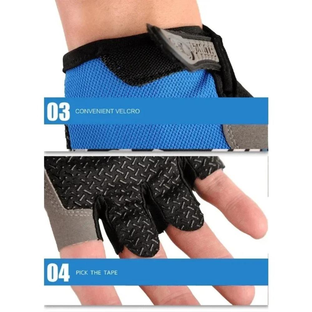Fingerless Half Finger Gloves Breathable Bicycle Accessories Outdoor Sports