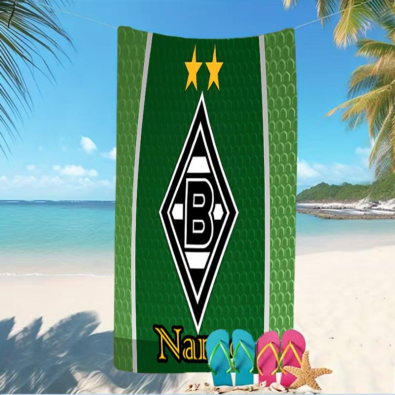 Customizable personalized beach towels Borussia Mönchengladbach themed designs.Suitable for the beach, yoga, sports;ideal as beach accessories