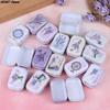 1XLavender Мини Жестяная Коробка Герметичная Банка Упаковочные Коробки Шкатулка для Украшений, Конфет Маленькие Коробки для Хранения Банки Монеты Серьги, Наушники Подарочная Коробка