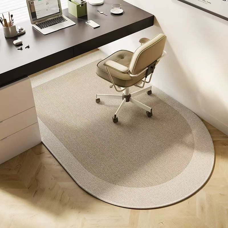 Arched Carpet Study Bedroom Swivel Chair Desk Anti-Slip Wear-Resistant Floor Mat Light Luxury High-End Home Decoration