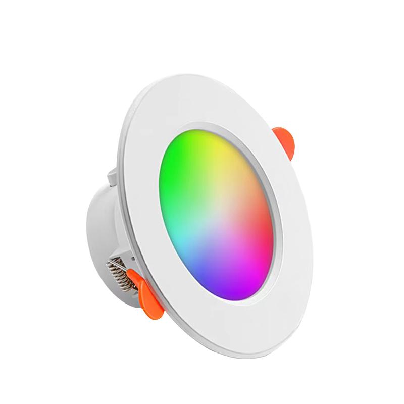 Умный RGB WiFi точечный светильник 5 Вт, 1-10 шт., управляемый через приложение Voi, светодиодный встраиваемый светильник с изменением цвета для Google Home и Alexa