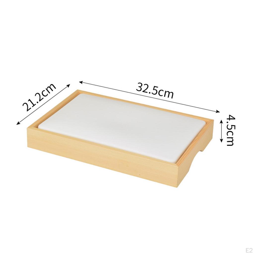 Ice Sushi Serving Platter Board Food Dish, Durable,Ice Dish for Restaurant