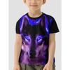 Anima Wolf Детская одежда Одежда для мальчиков Футболки для детей Футболка для мальчика Детская футболка Топы с коротким рукавом 2025 Дети