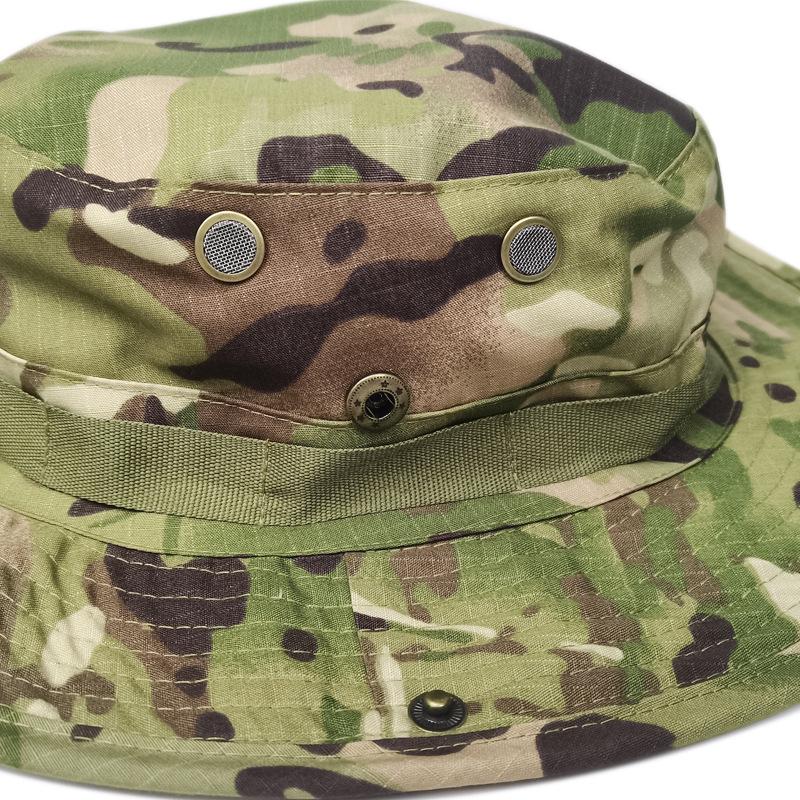 Men's Camouflage Boonie Hat - Tactical Sun Protection for Outdoor Hiking & Fishing