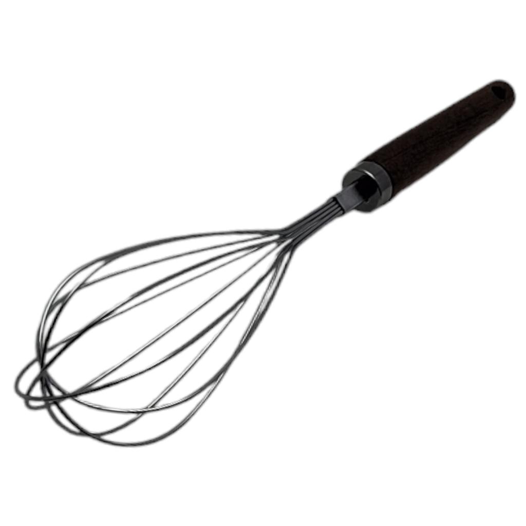 STEEL EGG WHISKER WITH WOODEN HANDLE 29 cm