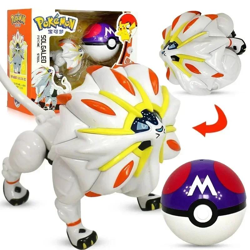 Pokemon Ball Deform Mewtwo Figure Pokeball Action Figurine Pikachu Charizard Gengar Blastoise Greninja Eevee Poke Child Toy Set
