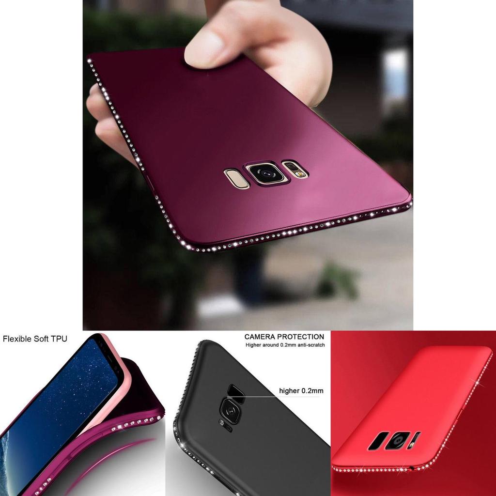 Блестящий Кристальный Мягкий ТПУ Чехол-Обложка Для Samsung Galaxy S9s8 Plus