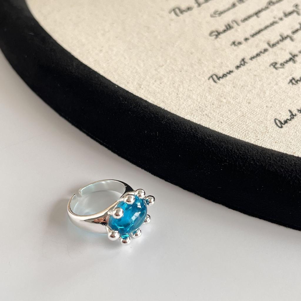 Кольцо в форме краба ins wind женское, цветное, с глазурью, нишевое, простое, открывающееся, регулируемое, персонализированное, на указательный палец