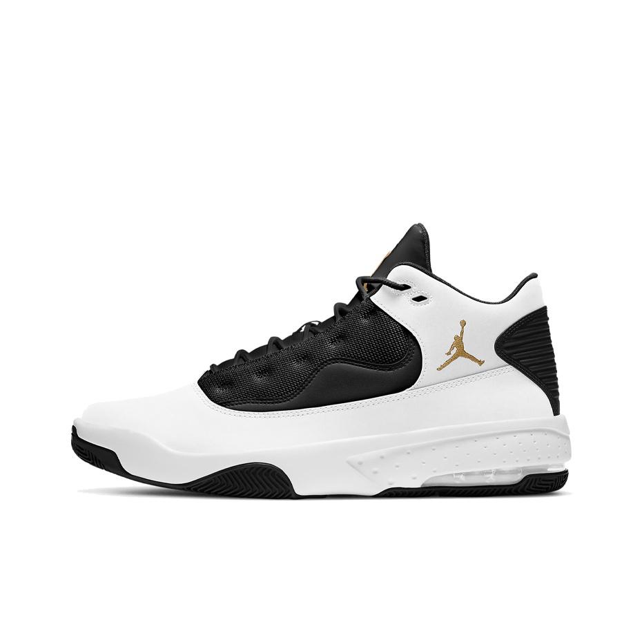 Мужские кроссовки Air Jordan Max Aura 2 Белый Черный Золотой Металлик-Золотой CK6636-107