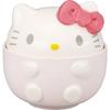 Sanrio Hello 3D Bowl with 13 X Character Hello Kitty "Round Kitty" Lid, Approx. 400ml, Approx. 13cm, Tableware, Goods, Pink, San4556-1
