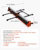 1200 mm Manual Tile Cutter, Upgraded Rail and Sliding Head, Precision Alignment Guide, Tungsten Carbide Cutting Wheel, Support Legs with Swivel