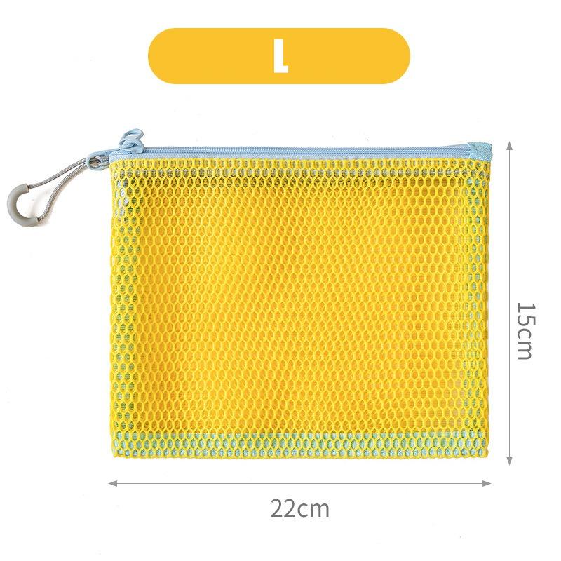 Цветная сетчатая сумка для хранения с двойной молнией, двухслойный портативный кошелек для монет, квадратный сетчатый кошелек для монет, дорожный органайзер, сумка для переноски