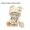 DIY 20cm Dolls Clothing Set Cartoon Plush Dolls Clothes Fashion Doll Clothes  Cotton Doll