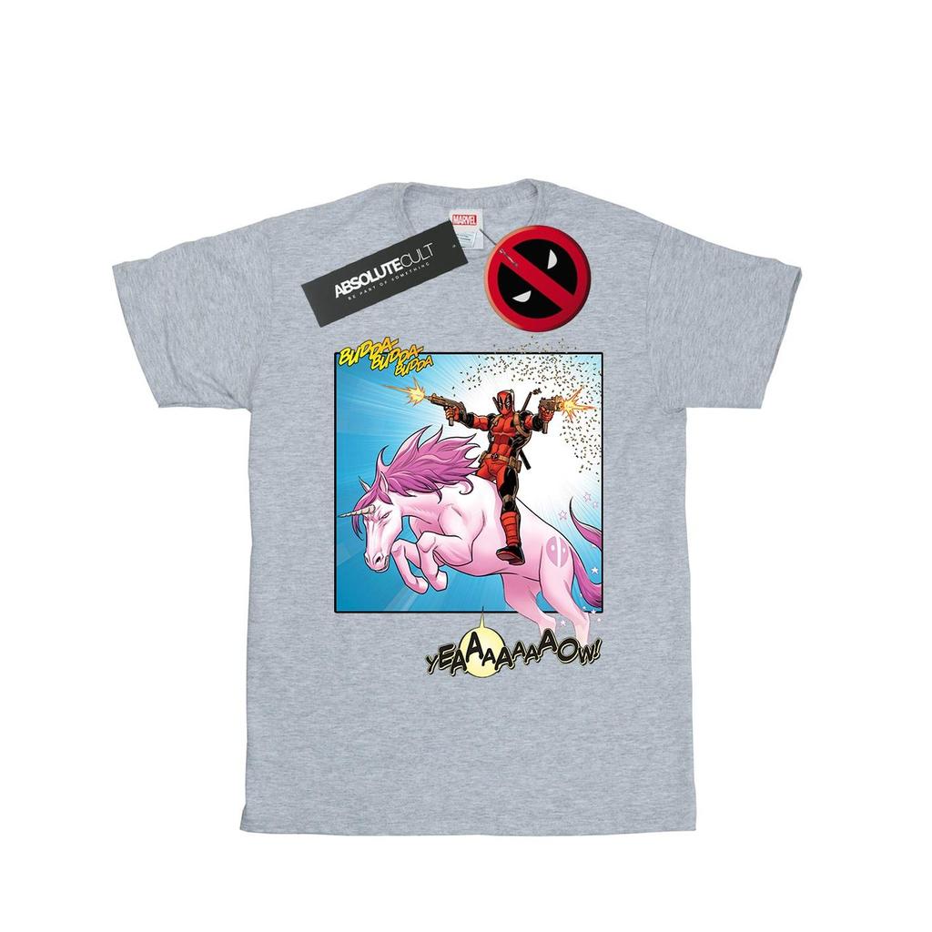 Marvel Womens/Ladies Deadpool Hey You Cotton Boyfriend T-Shirt