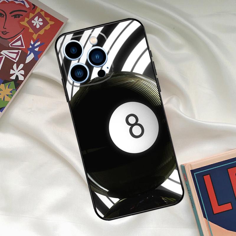 Eight Ball Phone Case For iPhone 15 14 12 11 13 16 17 Pro Max 15 16 Plus 13 Mini 16e 17 Air Funda Cover