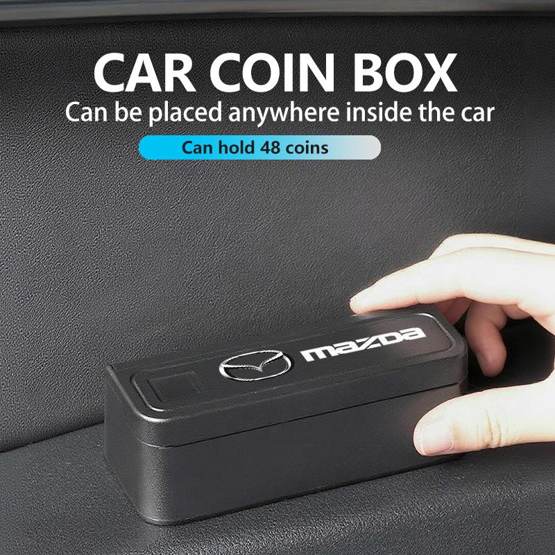 Для автомобиля Mazda Хранилище для монет Шкатулка для мелочи Креативный кошелек Держатель-диспенсер для евро Axela Speed 6 CX3 CX4 CX5 CX7 CX8 CX9 MS Demio