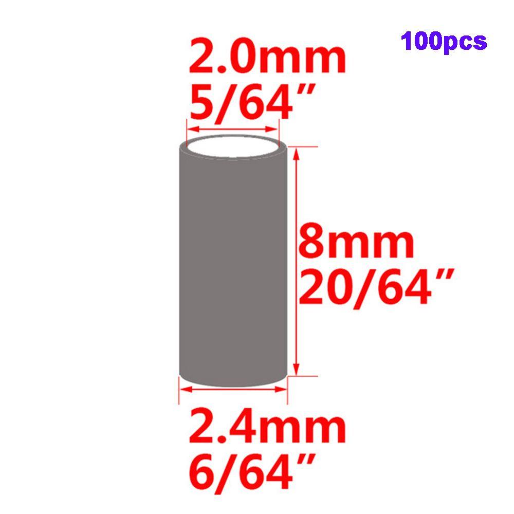 Copper Stainless Steel Crimp Sleeves Connector Fishing Wire Pipe Fishing Line Tube Tackle Tools