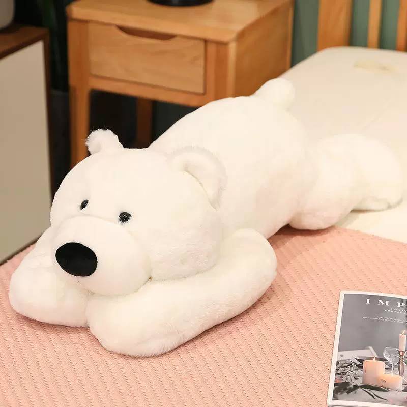 Bear Plush Cute Toy Hug Pillow With Prone Design Suitable For Childrens Gifts
