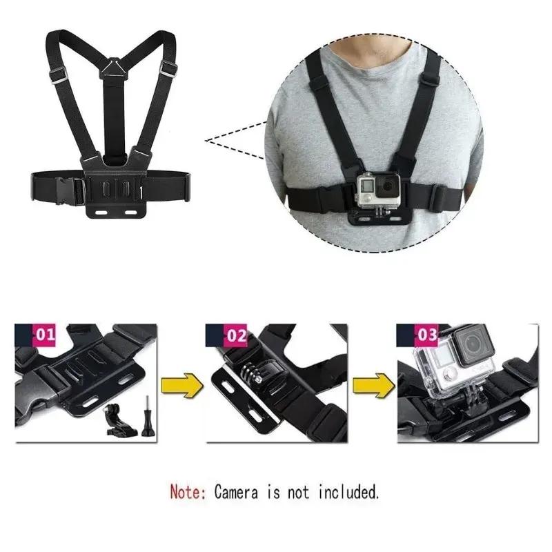 Outdoor Sports Action Camera Chest Strap Mount Phone Live Streaming Shooting Accessory First-Person View Cycling Gear 6