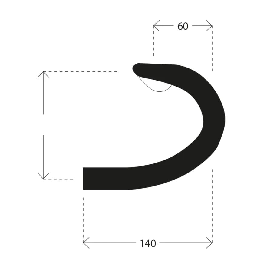 DEDA Super Zero Gravel Carbon Bar POB 420mm (31.7mm)