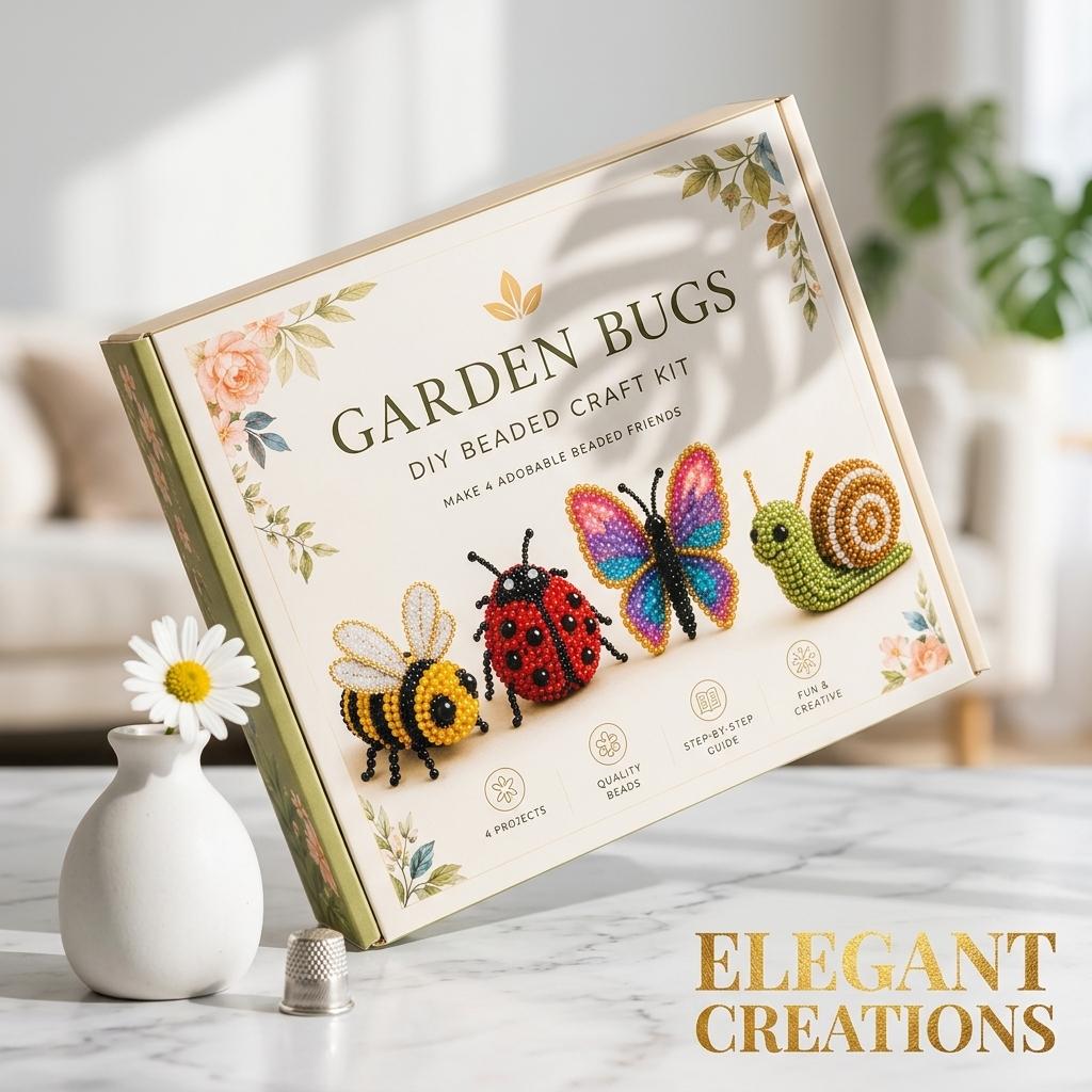 Full Handmade Bead Insect Craft Tutorial Beading Color Beads Desktop Decor Insect Ornaments Shoe Accessories Diy Home Charms