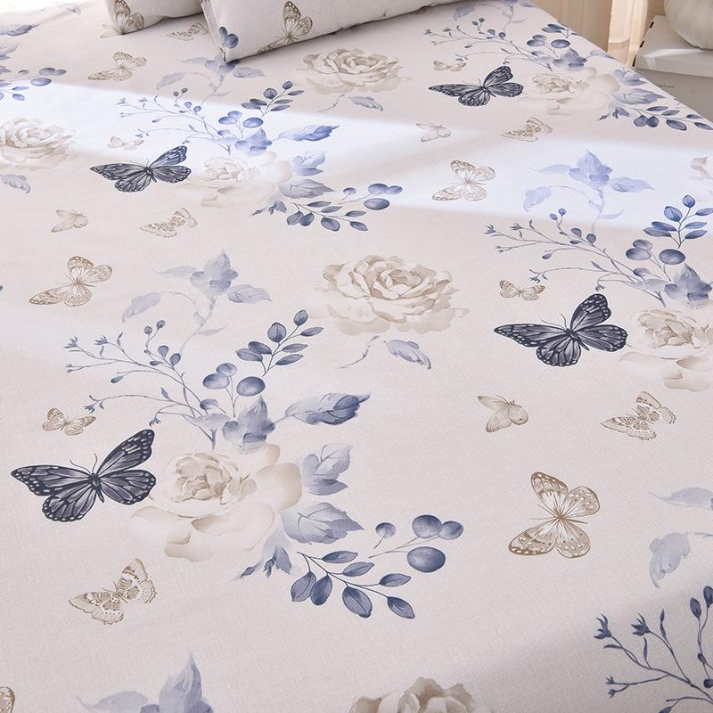 Новый мягкий коврик, старая грубая ткань, простыня из чистого хлопка, одинарное хлопковое одеяло, набор из трех предметов, хлопково-льняная подкроватная юбка, универсальный для всех сезонов