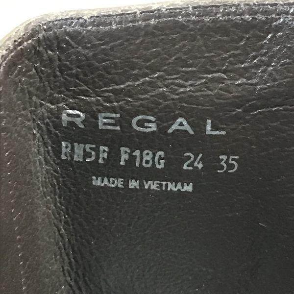 Regal Кожаные длинные сапоги хаки 24.0 каблук(ИСПОЛЬЗОВАЛ)