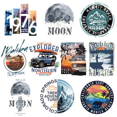 Нашивка «Приключения на открытом воздухе» с термопереносом на одежду «Дикая природа» Термоперенос на одежду Аппликация Термонаклейка на одежду