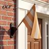 Weatherproof Flag Holder Mini Stick with Screws, Wall Mount Pole Base Holder, Small Display Bracket for Classrooms Offices Shops Support Rack