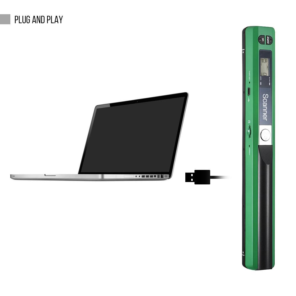 Портативный ручной беспроводной сканер Wand A4, размер 900 точек на дюйм, формат JPGPDF, ЖК-дисплей с защитой