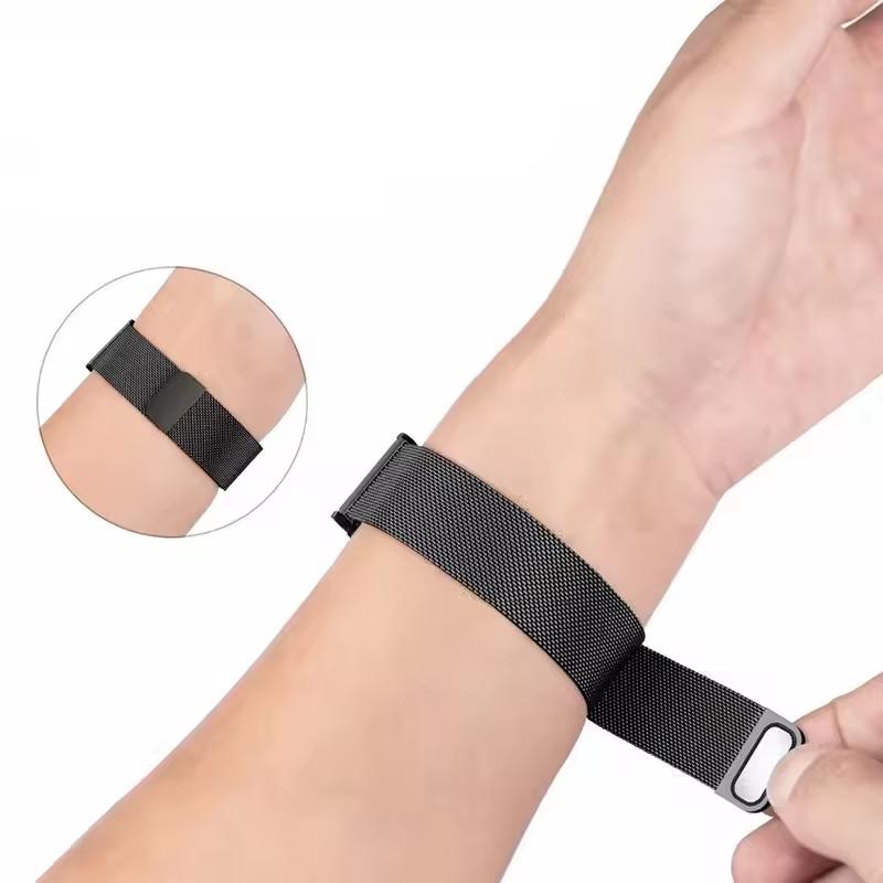 Металлический ремешок для часов Fitbit Air, магнитный умный браслет, сменный браслет из нержавеющей стали